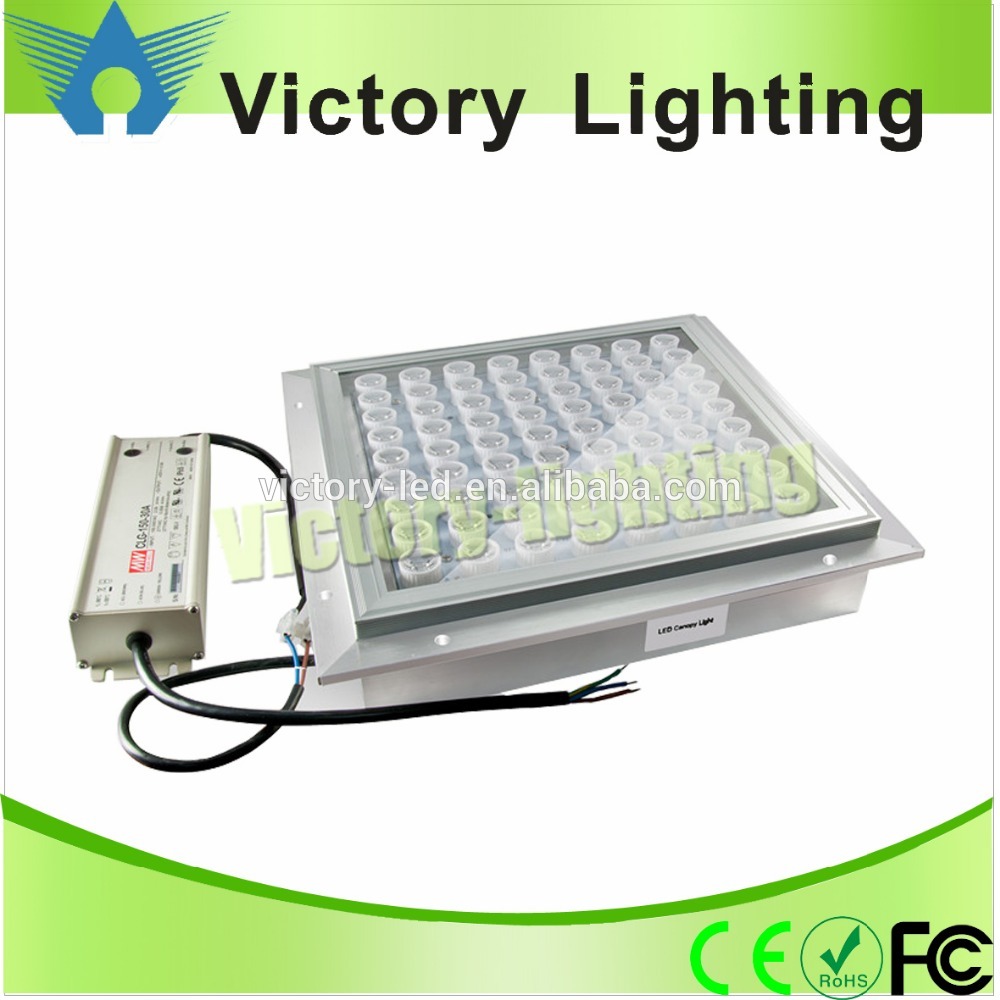 Hot Sale 100w Gas station Led canopy lights,2 years warranty led highbay light 100w for gas station