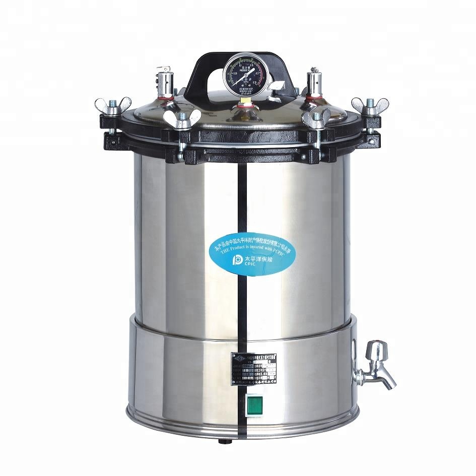 24L Laboratory High Pressure Portable Autoclave Steam Sterilizer