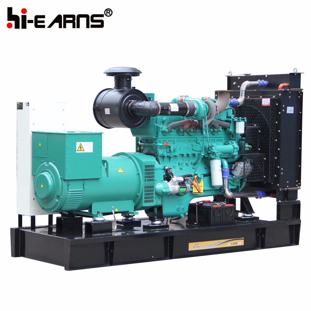 diesel power water-cooled open frame type 250KW generator electricity generator