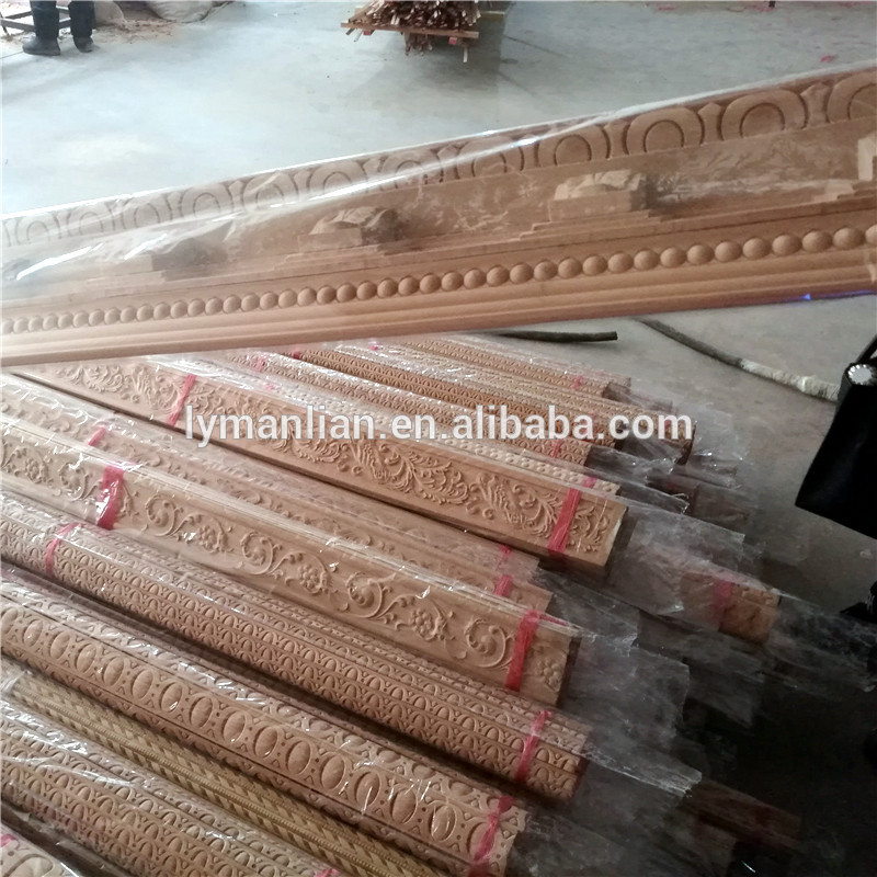 CNC Wood Molding Trim Decorative Wood Furniture Trim
