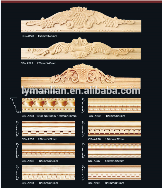 home decor wood concave line