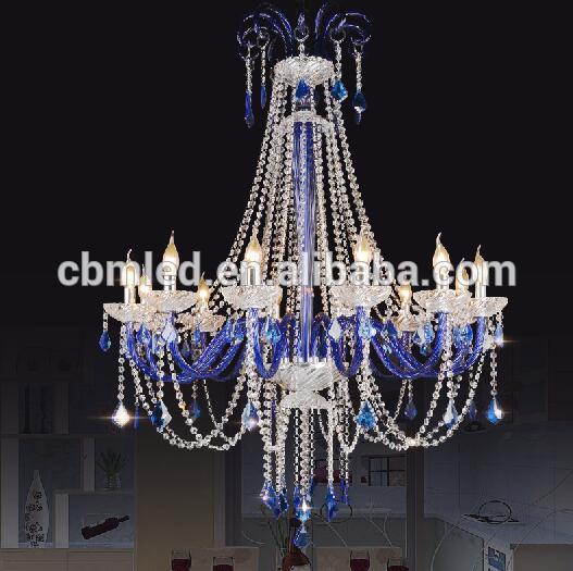 alibaba chandelier blue color,mini chandelier glass,not expensive chandelier
