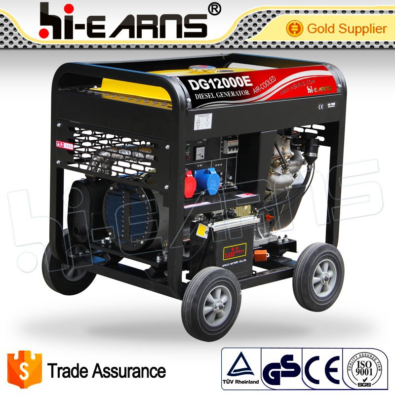 9KW electric start open 2V86F air cooled diesel generator