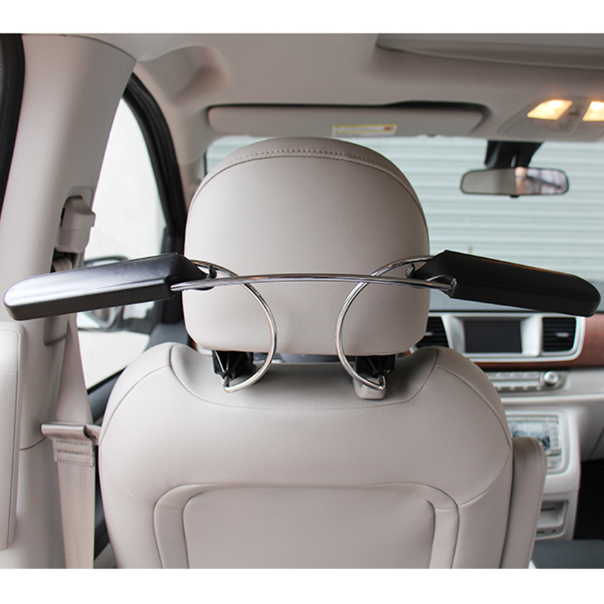 Universal ABS & Iron Car Headrest Clothes Hanger