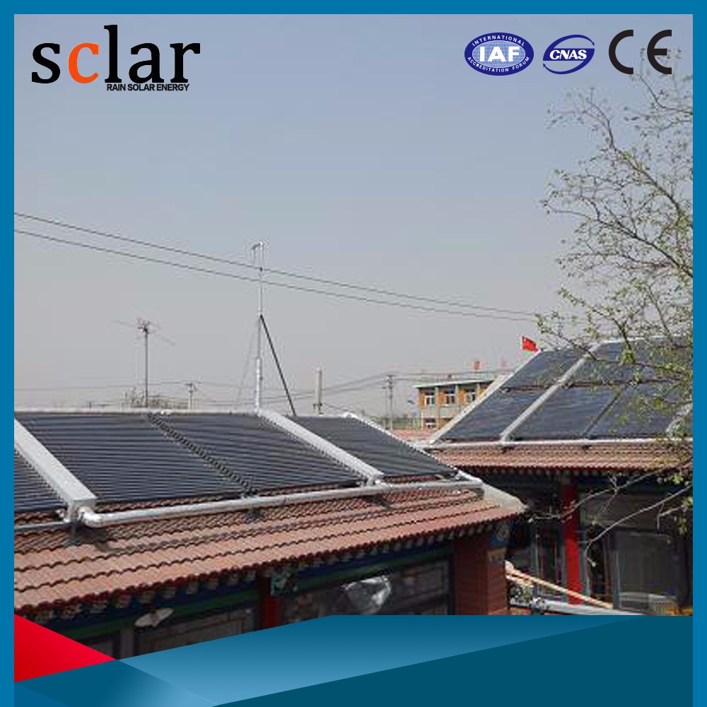 Quick operation vacuum solar collector water heater shower solar panel system in china