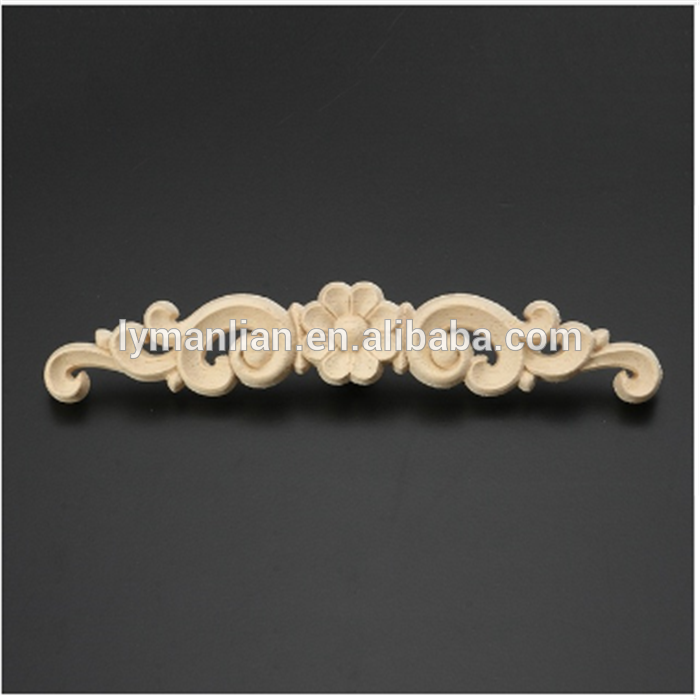 Home Decor CNC Carving Antique Wood Onlays Furniture Parts