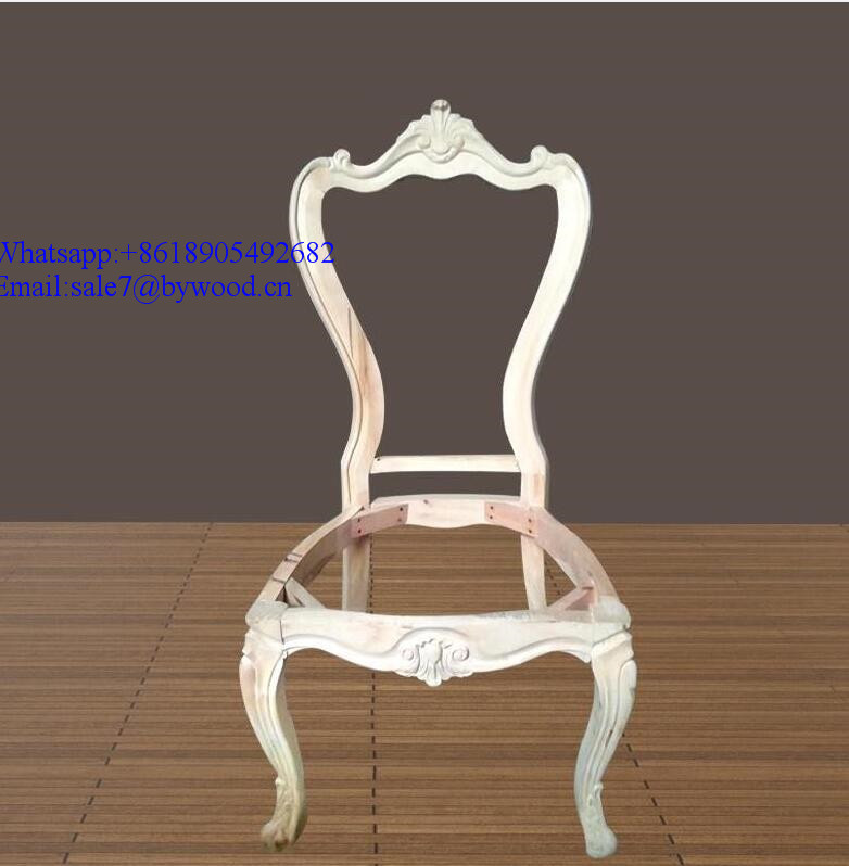 wholesale  unfinished Wooden  Sofa Frame furniture frame carving wood Chair Frame in stock