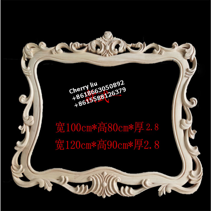 CNC Carved Custom Wood Carving Furniture Mirror Frames
