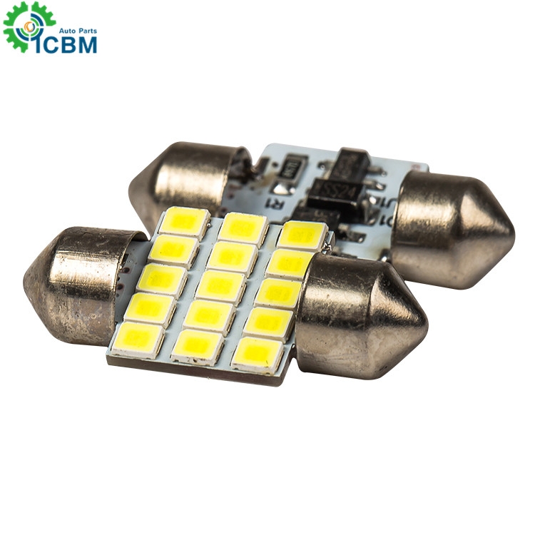 31/36/39/42mm Car Styling 2835Chips 8SMD Festoon Canbus DC12V 3W LED Lamp Car LED Bulbs Interior Dome Festoon