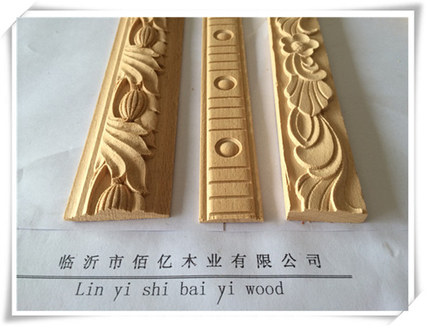 Solid timber moulding beech wooden wall panel moldings