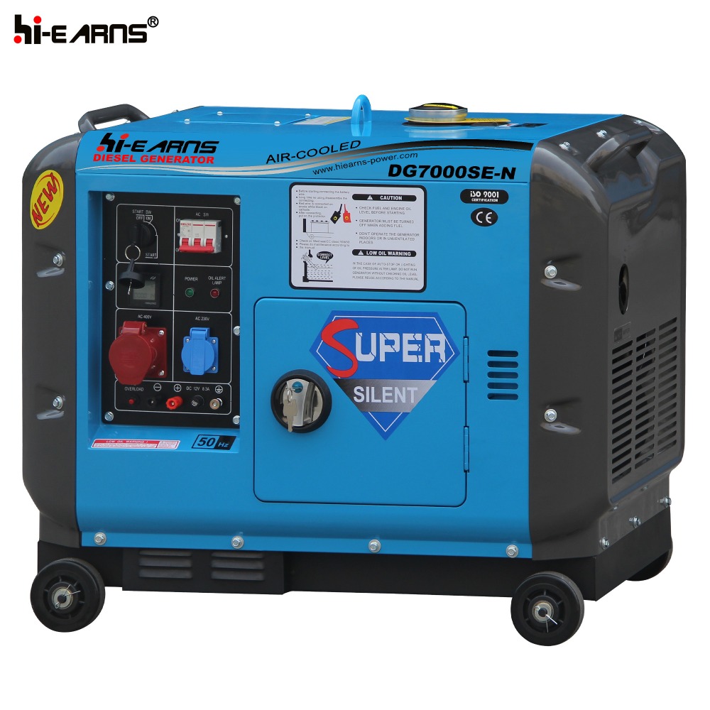 Hot sale new silent canopy 5KW sound proof diesel generator