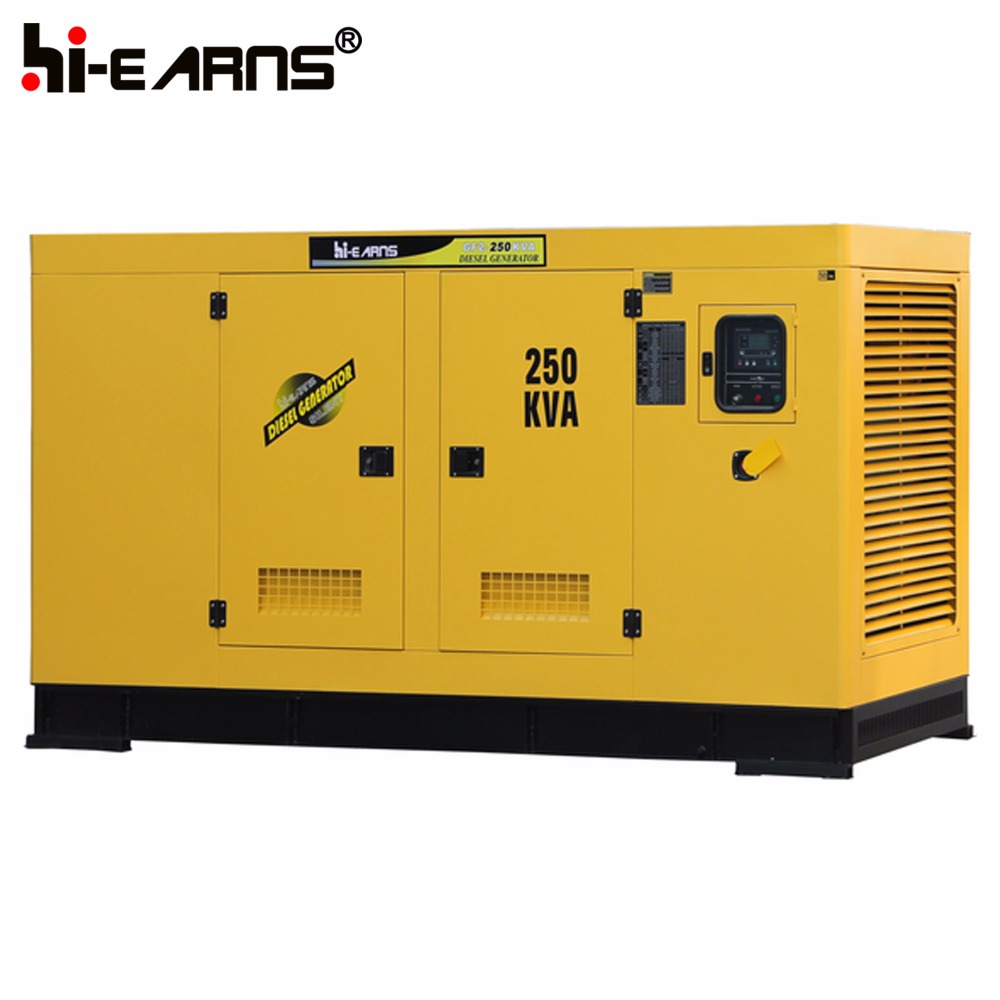 Water-cooled diesel power silent type 250kva diesel generator price