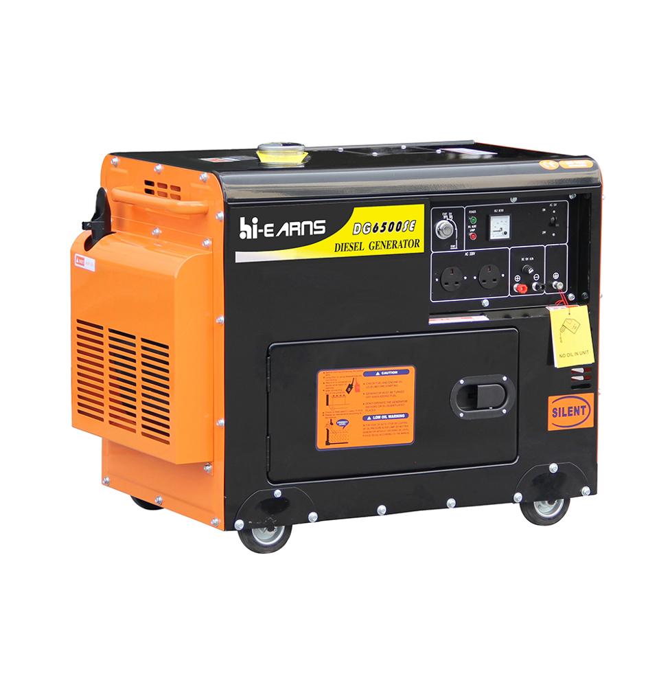 6KVA 5KW three phase generator diesel with ATS and three in one display