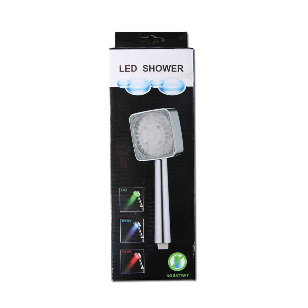 Bathroom faucets led light changing water saving shower heads