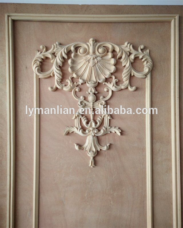 Real wood applique and onlays decorative moulding for exterior