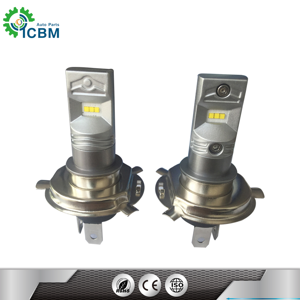 automotive fog driving lights led DC12V 24V H4 imported CSP 30W bulb black aluminum fog headlights H4