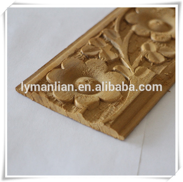 carved wood moulding/modern ceiling design solid wood moulding