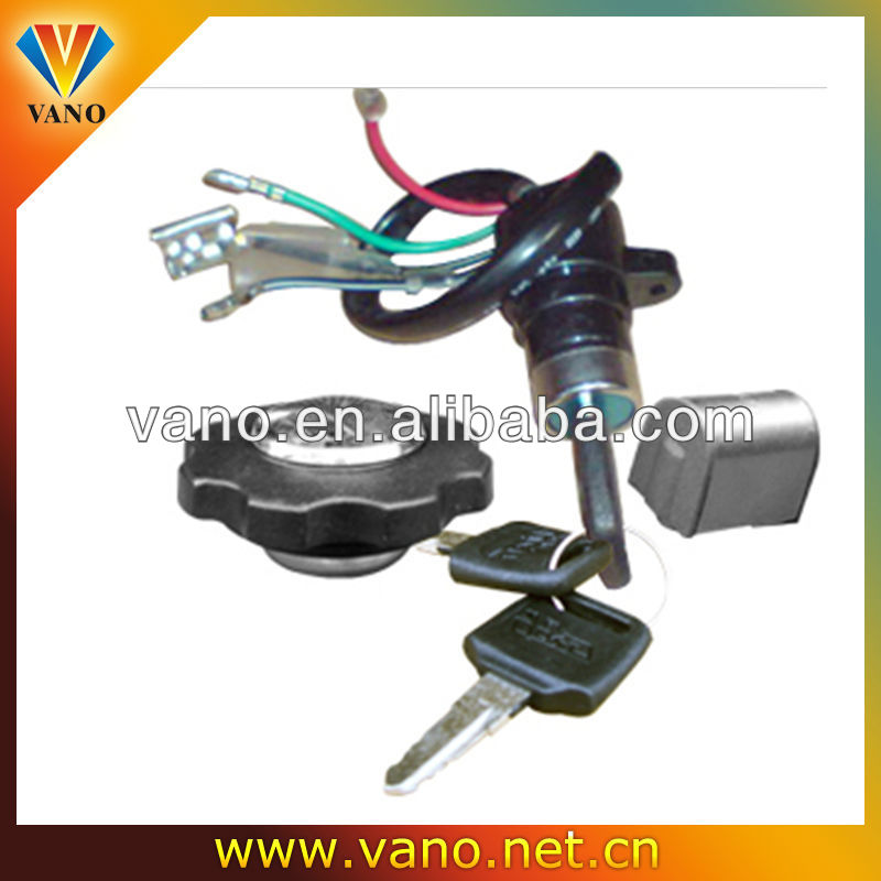3 pieces 4 wires jh70 key lock set for motorcycle
