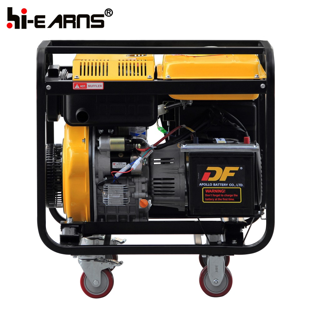 DG6000E 5KW open frame omni directional wheel diesel generator price