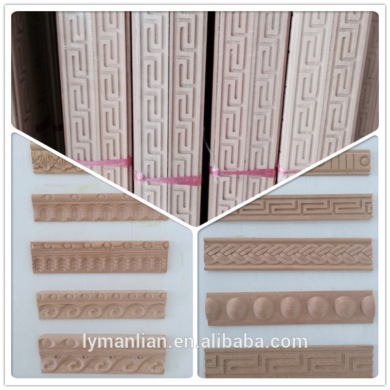 solid beech wood hand carved wood moulding
