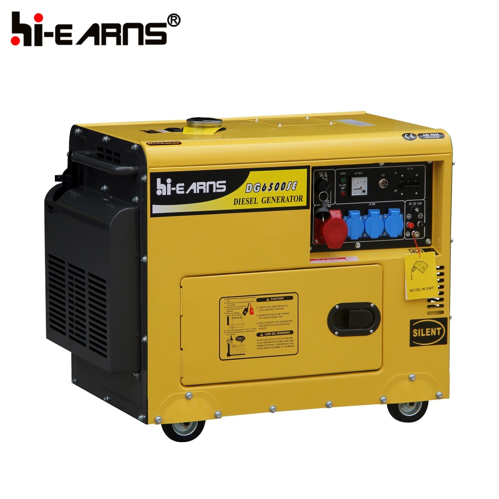 6kva Soundproof/open type diesel generator with cheapest price for export