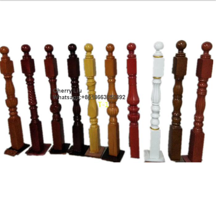 Carved Architecture Ornamental Decorative Wood Pillars And Columns