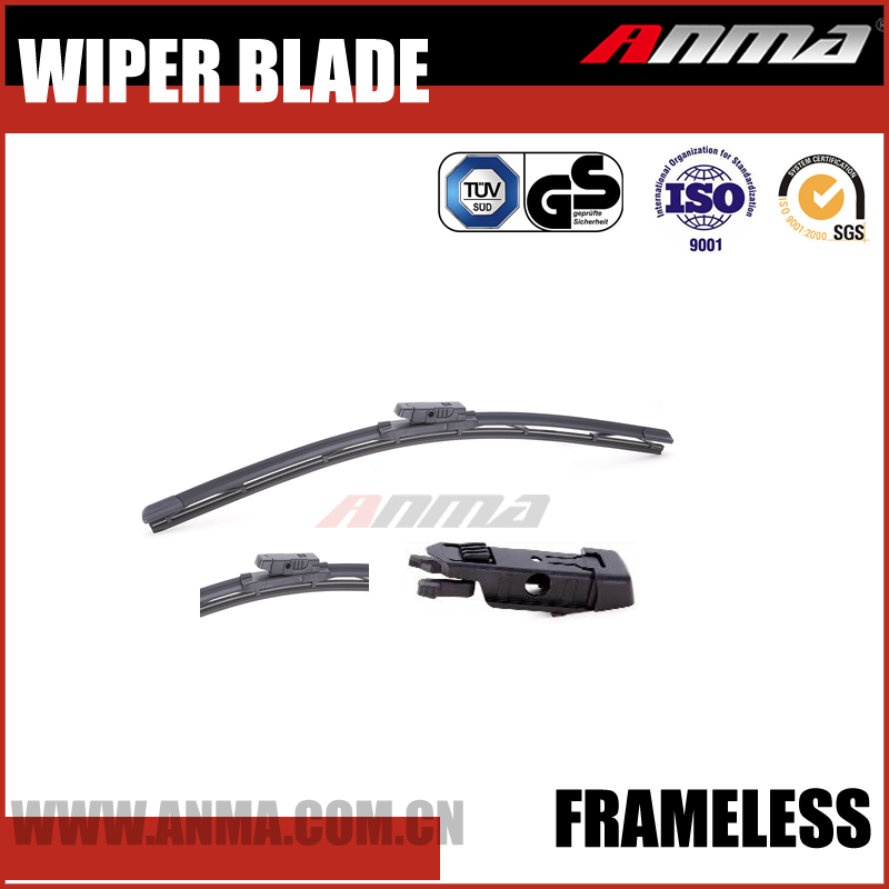 Factory frameless with 10 adaptors windshield soft wiper blade