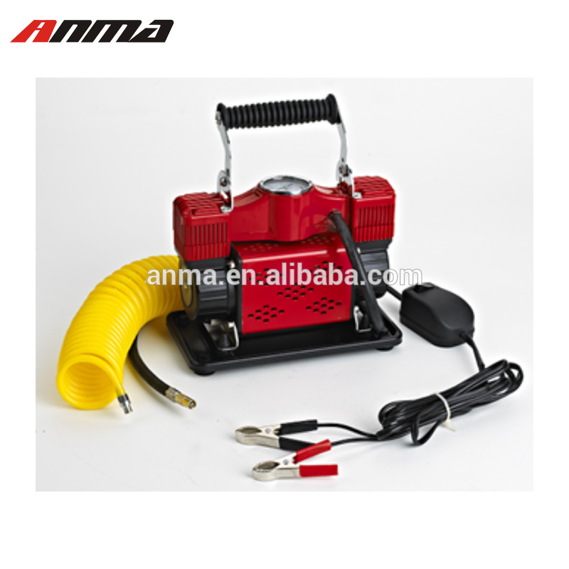 12V dc 15A 150SPI 2 Cylinder car portable tire air compressor