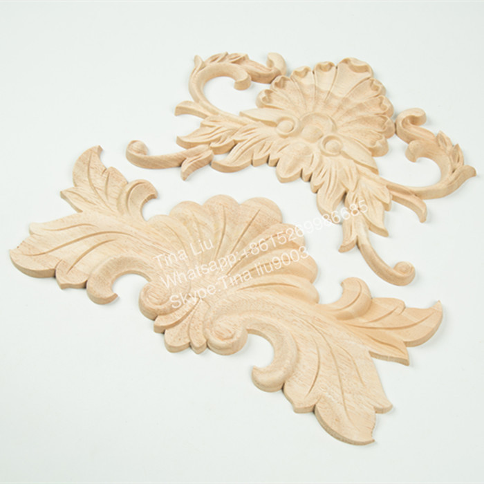 Classic Wood Carved Acanthus Scroll Onlay