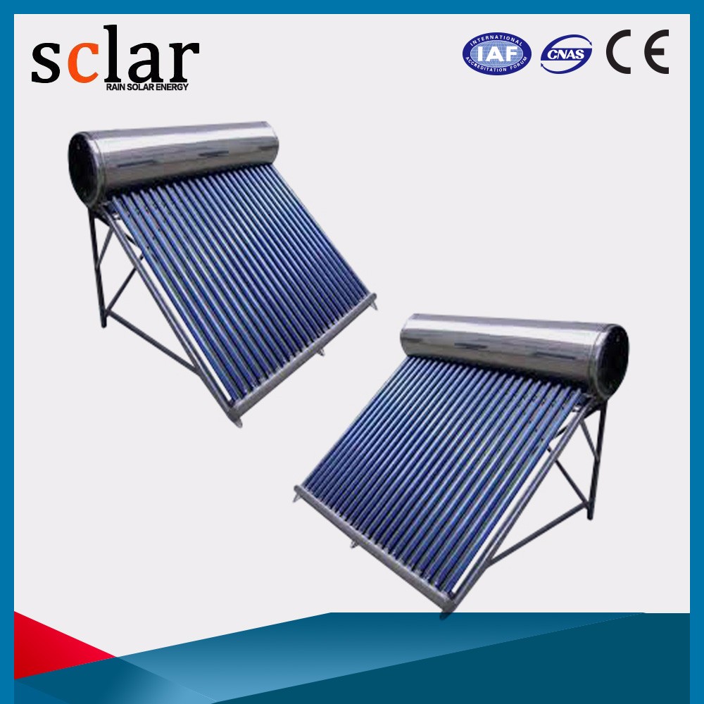 2017 Cost price list direct-plug solar energy water heater solar hot water