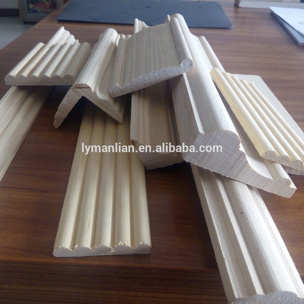 pine wood moulding/ white wood molding/ poplar wood frame