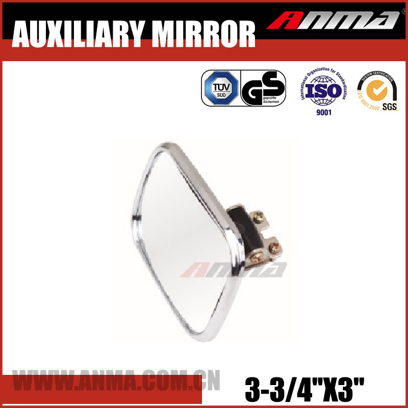 Factory price classic chrome car clip on auxiliary rear view mirrors