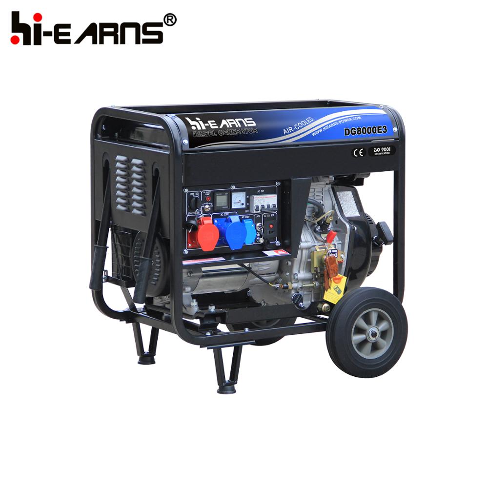 DG8000E Portable with decorate cover plate and Fujian type frame diesel generator