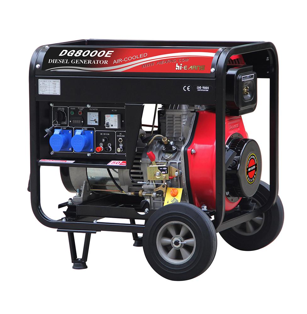 6kva 7kva thermoelectric diesel generator DG8000E