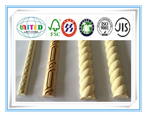 carved solid beech wood moulding/cornice for ceiling