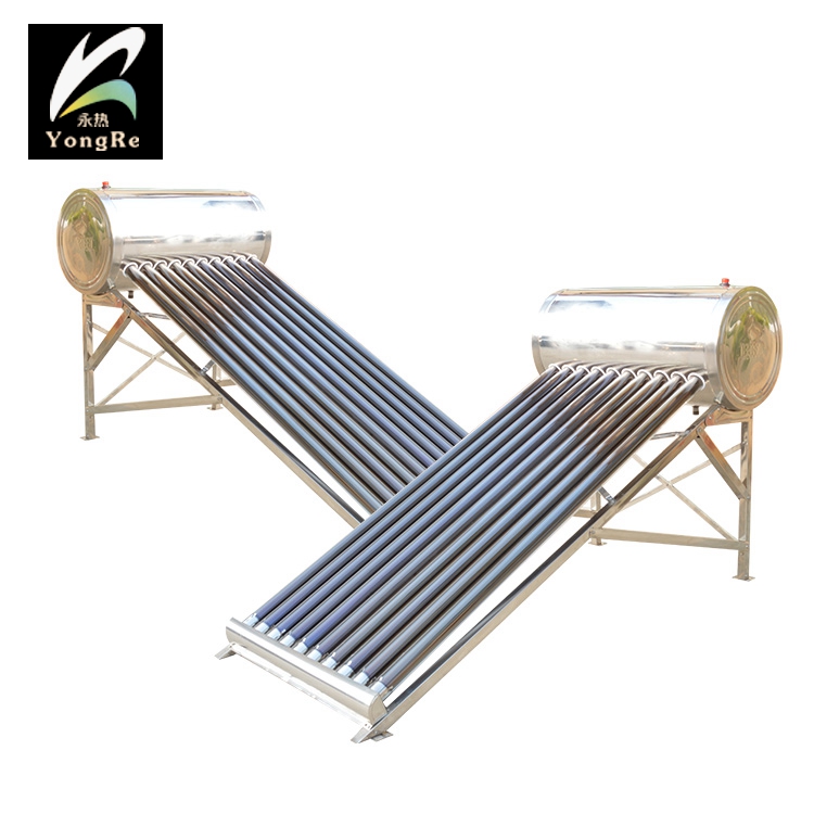 Middle East Countries Non-Pressurized Solar Water Heater 100 L Evacuated Tubes