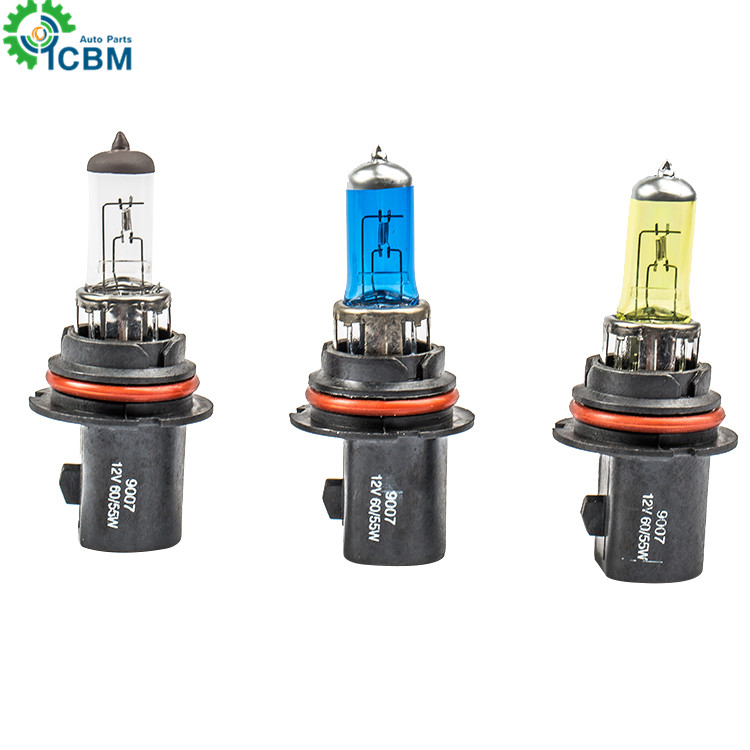 Hot sale 9007 12v 60/55w  100/80w 1700/1200lm  px29t super white car head lamp halogen bulb clear halogen bulb