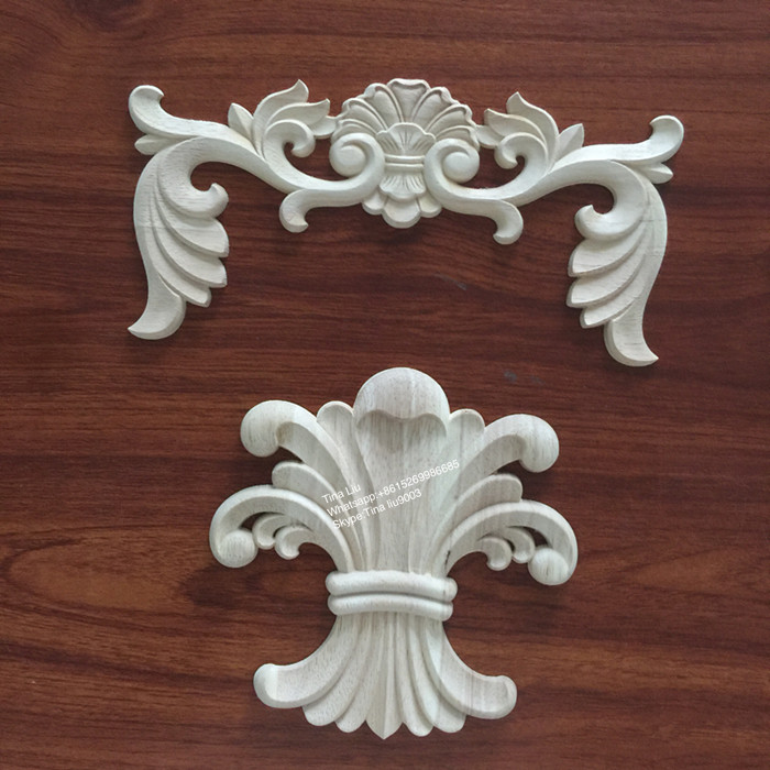 animal wood carving onlay applique