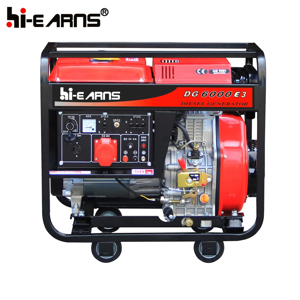 5KVA open type three phase Portable industry using diesel Generator