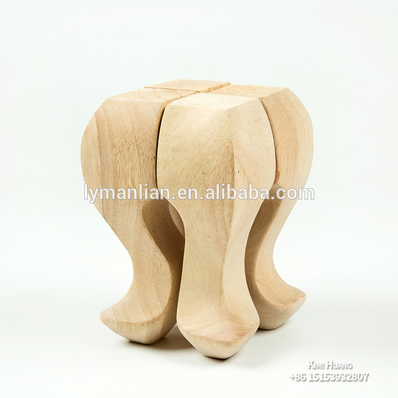 Hand carved chair wood legs funiture high quality natural wood legs