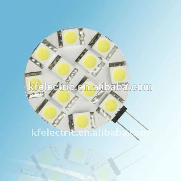 FR-4 PCB 10-30VDC 12SMD 5050 Ra>80 EMC 2.5W G4 LED Light 10-18VAC