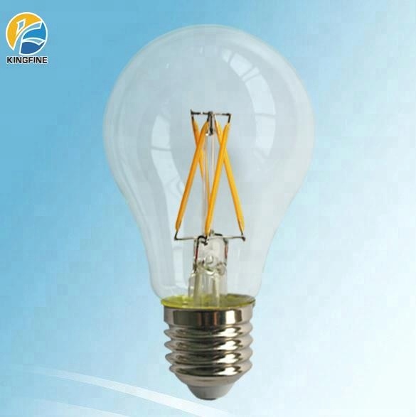 2018 New products A60 led filament bulb,4w 6w 8w e27 filament lamp,newest cob AC220-240V led filament lamp