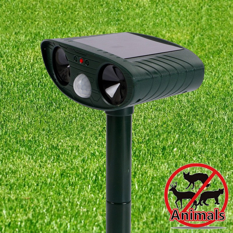 Hot sale house garden and park outdoor solar ultrasonic automatic dog repeller