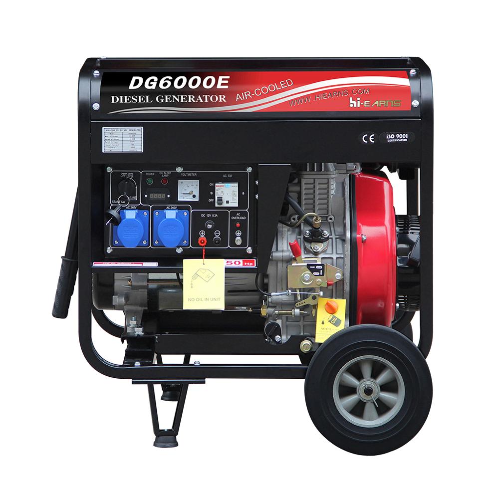 5KW 6KVA open diesel generator set price