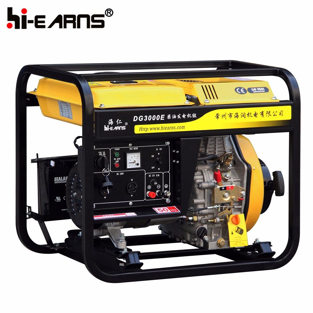 3KW 3.3KW air cooled portable open diesel generator