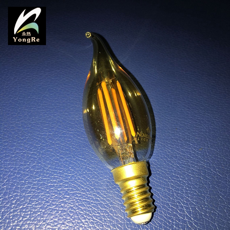 Hot sales cheaper 3.6w amber color led bulb E14/E12  110V/220V