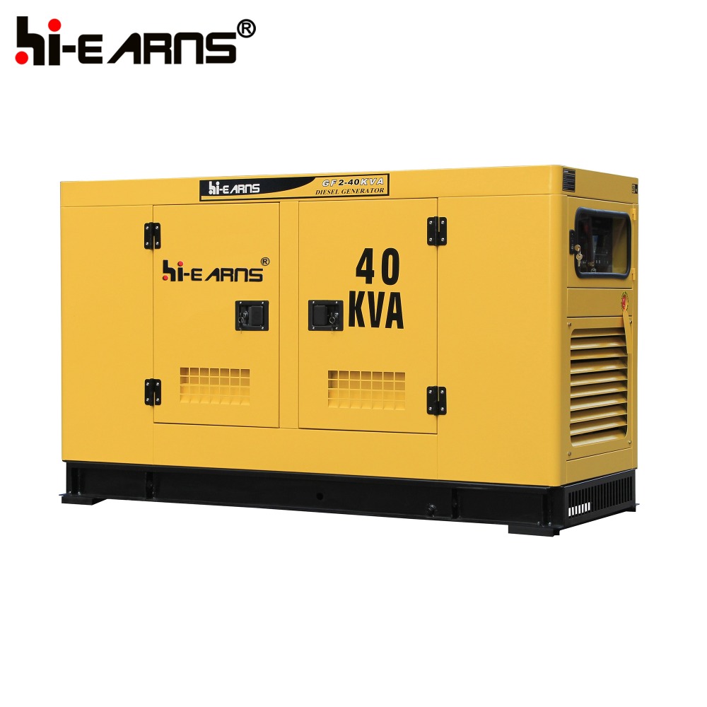 50KVA 40KW Soundproof Water cooled power plants diesel generator