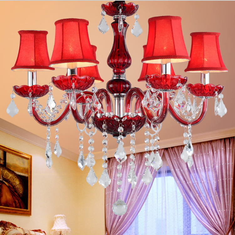 New Arrival Brilliant 6 Light Crystal Wall Chandelier