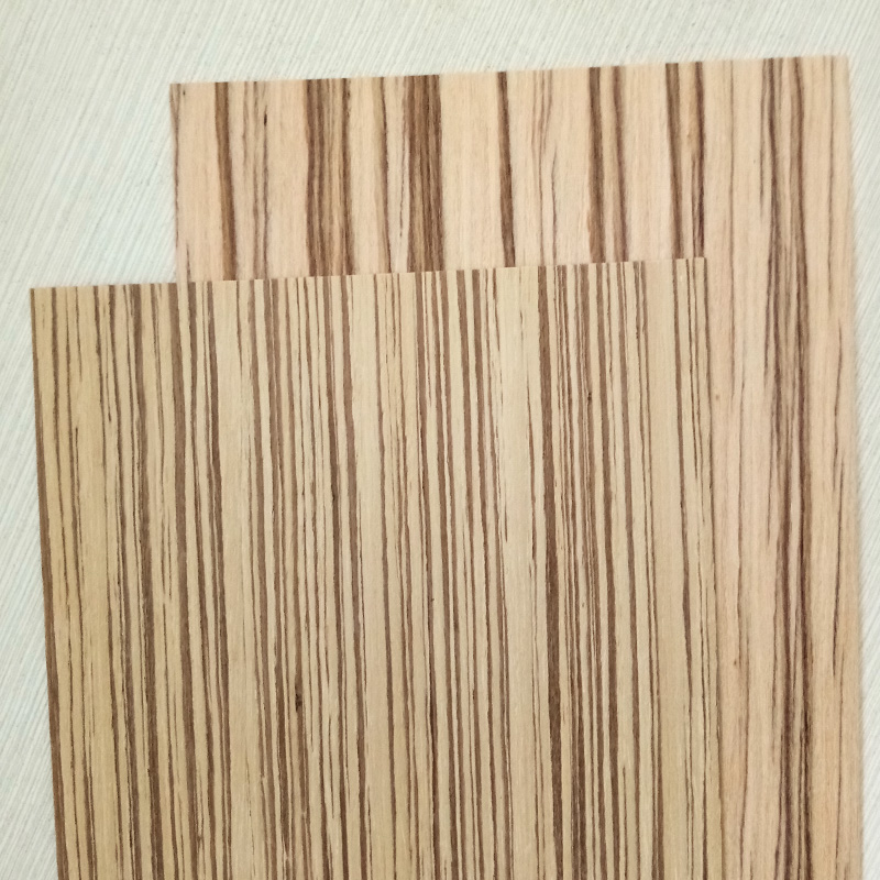 Solid wood zebra wood veneer