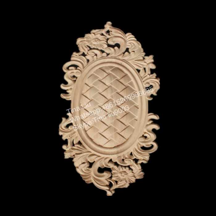 CNC wood carving decoration appliques and onlays for sale